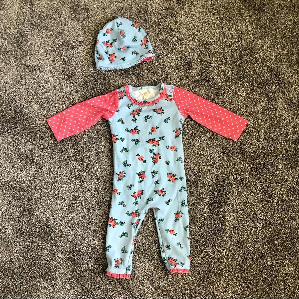 Matilda Jane Floral Polka Dot Romper